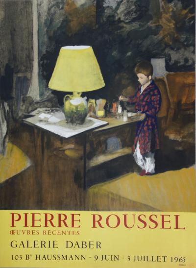 Pierre ROUSSEL - Un petit garçon peignant, lithographie 2