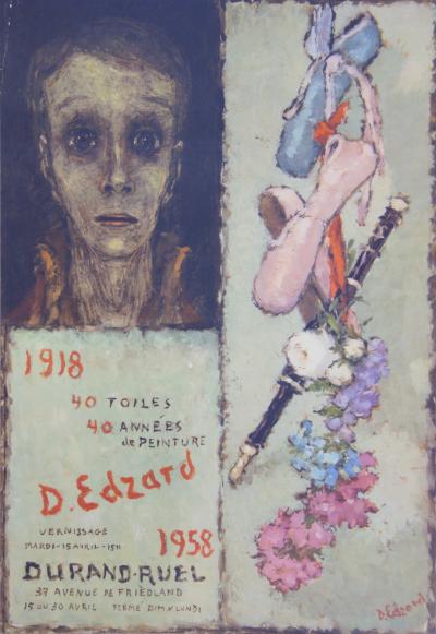 Dietz EDZARD - Le portrait à la flûte, affiche 2