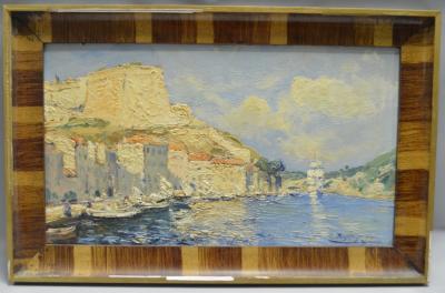 Pierre FAGET-GERMAIN (1890-1961) , Bonifacio , huile 2