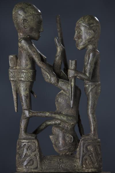 Indonésie, Sulawesie, XXe siècle, Statue en bronze toraja 2