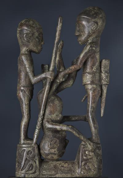Indonésie, Sulawesie, XXe siècle, Statue en bronze toraja 2