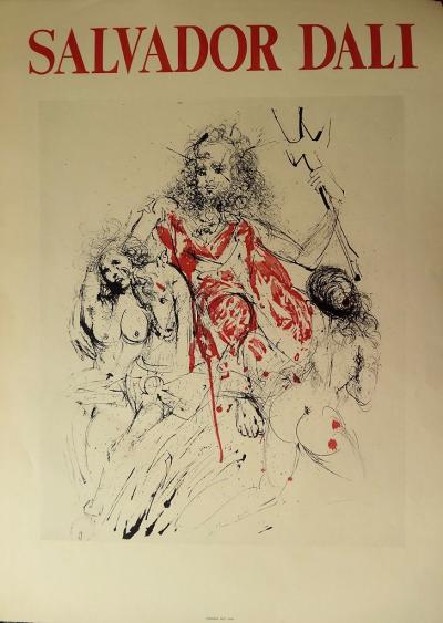 Salvador Dalí (d’après) : Neptune - Lithographie, 1963 2