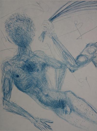 Salvador DALI : Le supplice du fouet - Gravure originale signée 2