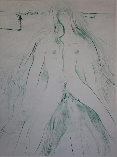 Salvador DALI : Femme à cheval sur un homme - Gravure originale signée 2