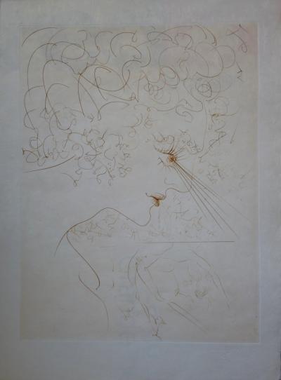 Salvador DALI : Le Regard - Gravure originale signée