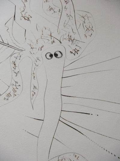 Salvador DALI : Tristan fou - Gravure originale Signée 2