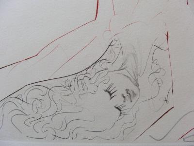 Salvador DALI : Tristan blessé - Gravure originale Signée 2
