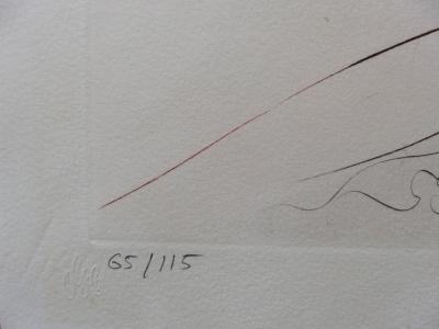 Salvador DALI : Tristan blessé - Gravure originale Signée 2