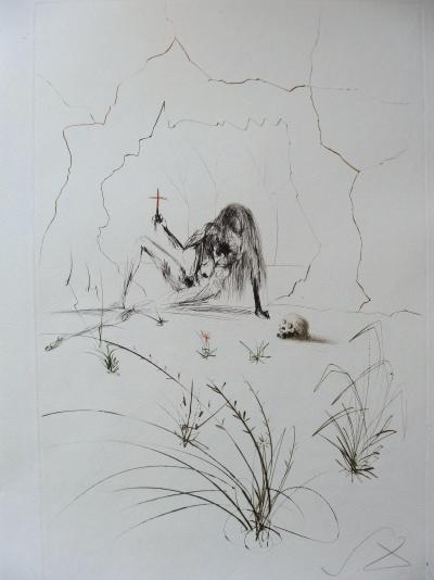 Salvador DALI : Frère Orgin, l’hermite - Gravure originale Signée 2