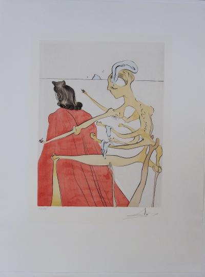 Salvador DALI : Le Dos Divin de Gala - Gravure originale signée 2