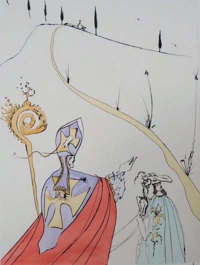 Salvador DALI : L’Amour Sacré de Gala - Gravure originale signée 2