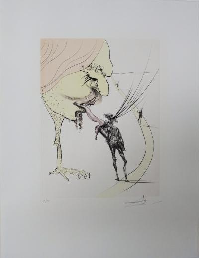 Salvador DALI : Picasso, Un Ticket pour le Gloire - Gravure originale signée 2