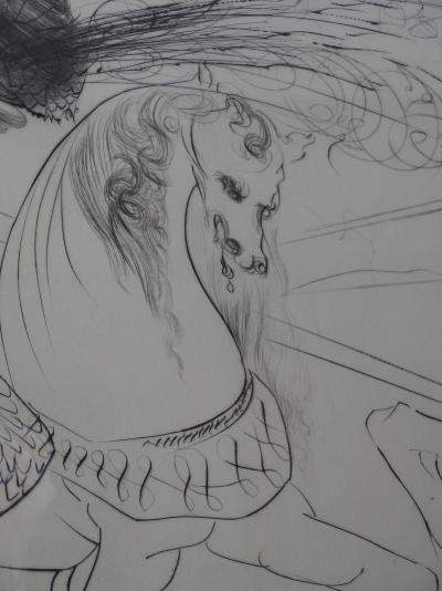 Salvador DALI : La Déroute de San Romano - Gravure originale Signée 2