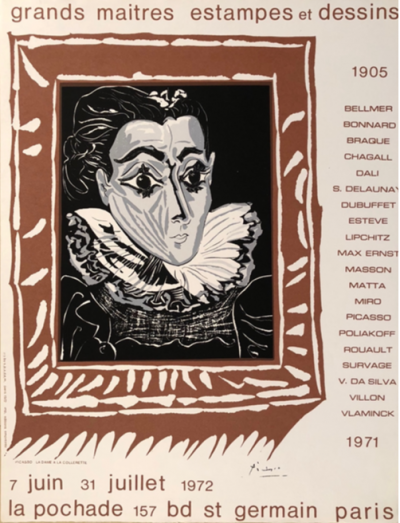 Pablo PICASSO (d’après) - Grands Maîtres estampes et Dessins 1905 - 1972 - Affiche sérigraphique 2