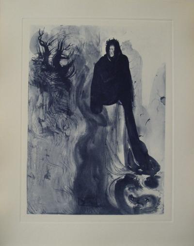 Salvador Dali - Apparition of Dité, Original signed etching 2