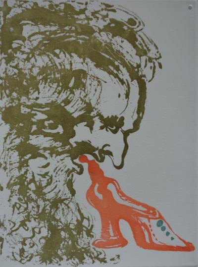Salvador DALI - Eight Deadly Sins, Gluttony, 1968 - original etching 2