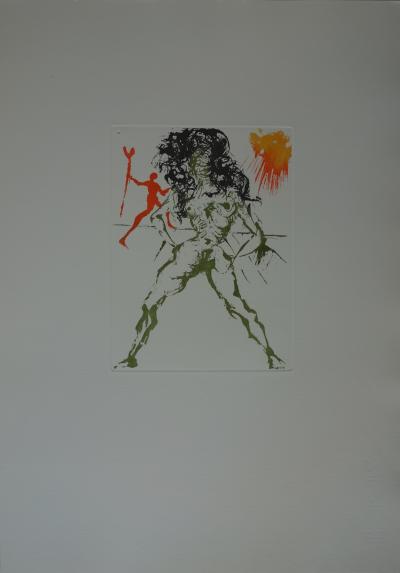 Salvador DALI : Huit Péchés Capitaux, la Luxure- Gravure original 1968 2