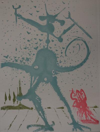 Salvador DALI : Huit Péchés Capitaux, le Péché Dalinien - Gravure original 1968 2