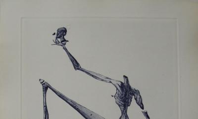 Salvador Dali : Bertrand de Born, Gravure originale signée 2