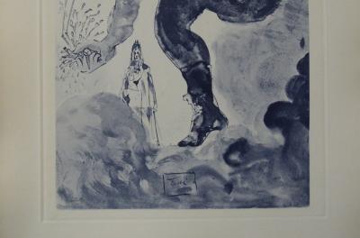 Salvador Dali : Les Géants, Gravure originale signée 2
