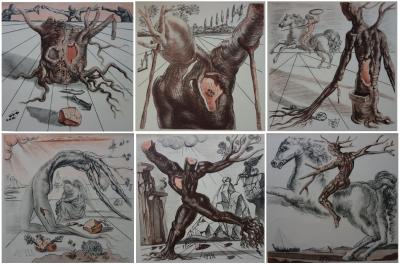 Salvador Dalí : Suite Intermundo - Six héliogravures signées 1956 2