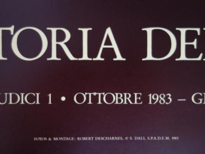 Salvador DALI : L'arrivée en Amérique - Affiche originale signée 2