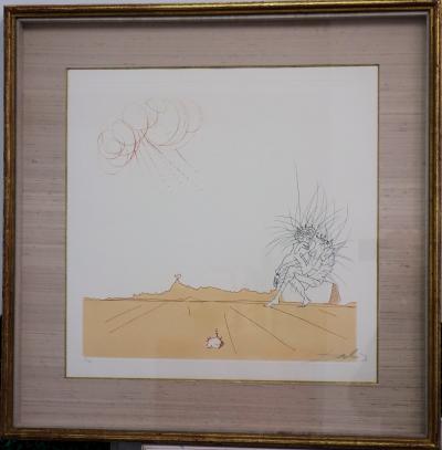 Salvador Dalí : Méditation Orogénique - Gravure originale signée 2