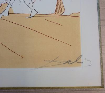 Salvador Dalí : Méditation Orogénique - Gravure originale signée 2