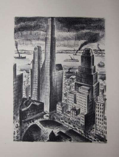 Paul MORAND - New-York,  Illustré par Adriaan Lubbers - Lithographies, Exemplaire numéroté 2