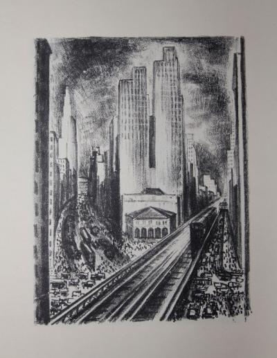 Paul MORAND - New-York,  Illustré par Adriaan Lubbers - Lithographies, Exemplaire numéroté 2