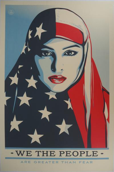 Shepard FAIREY (OBEY) : We the people (are greater than fear) - Lithographie 2