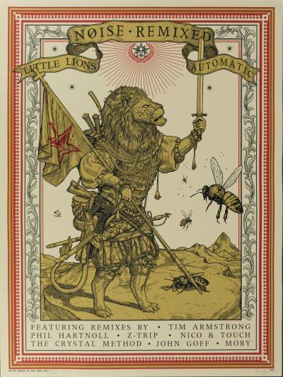 Shepard Fairey x Ravi ZUPA: Noise Remixed - Original signed lithograph 2