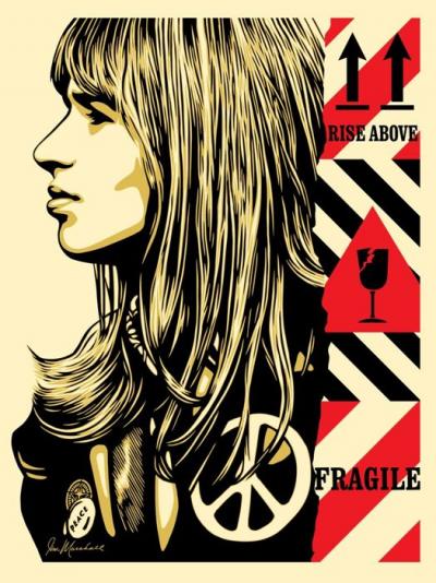 Shepard FAIREY - Fragile peace - Sérigraphie signée et numérotée 2