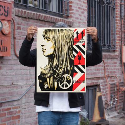 Shepard FAIREY - Fragile peace - Sérigraphie signée et numérotée 2