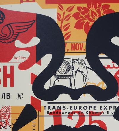 Shepard FAIREY - Face collage II - Sérigraphie signée 2