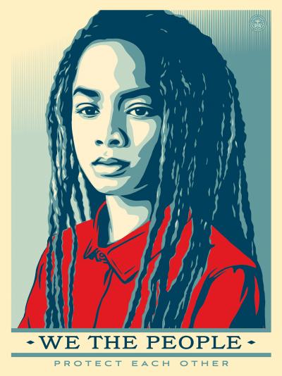 Shepard Fairey (d’après) - We the people protect other 2