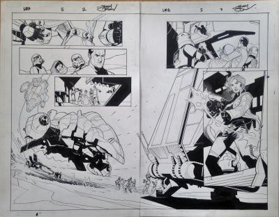 Terry DODSON - Stars Wars - Página original firmada