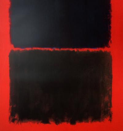 Mark ROTHKO (d’après) - Light red over black - Sérigraphie 2
