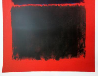 Mark ROTHKO (after)  : Light red over black - Silkscreen 2