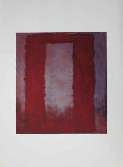 Mark ROTHKO (d’après) Seagram Murals, Clear on Red - Lithographie 2