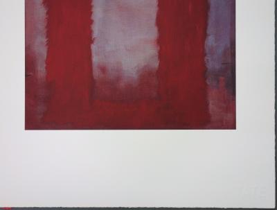 Mark ROTHKO (d’après) Seagram Murals, Clear on Red - Lithographie 2