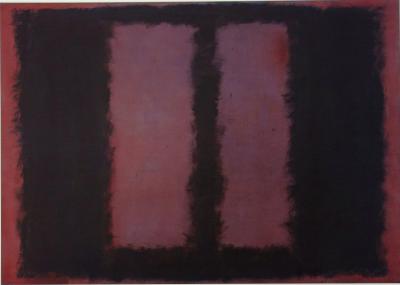 Mark ROTHKO : Seagram Murals, Black on Maroon - Lithographie 2