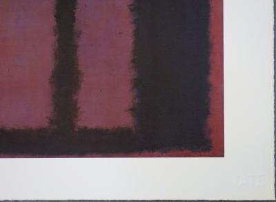 Mark ROTHKO : Seagram Murals, Black on Maroon - Lithographie 2