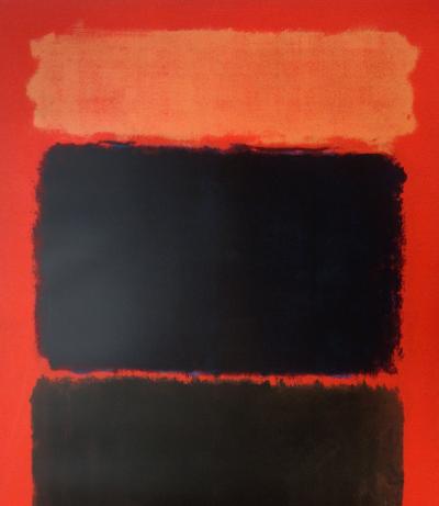 Mark ROTHKO (after)  : Light red over black - Silkscreen 2
