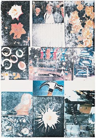 Robert RAUSCHENBERG  - Charms Against Harms, 1993 - Impression offset signée au crayon 2