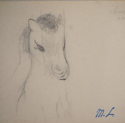 Marie LAURENCIN : Petit poney, dessin original signé 2