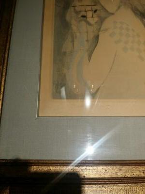 Marie LAURENCIN  - La Femme au singe, 1926 - Gravure signée au crayon 2