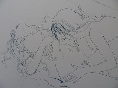 Jean-Baptiste VALADIE : Etreinte Saphique - Gravure signée 2