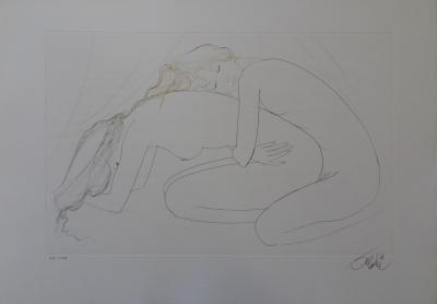 Jean-Baptiste VALADIE : Reste un peu mon amante - Gravure originale signée au crayon 2