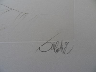 Jean-Baptiste VALADIE : Les amants épuisés - Gravure originale signée au crayon 2